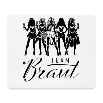Team Braut Outfit JGA Junggesellenabschied Party - Mousepad (Querformat) - Weiß - Vorne
