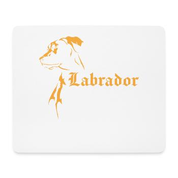 Labrador - Mousepad (Querformat) - Weiß - Vorne
