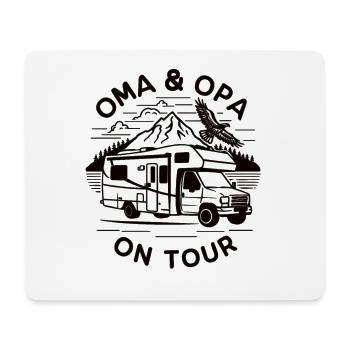 Oma und Opa on Tour Wohnmobil - Mousepad (Querformat) - Weiß - Vorne