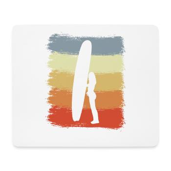Surfer Retro - Mouse Pad (horizontal) - white - Front