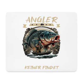 Never mess with a fisherman! - Mouse Pad (horizontal) - white - Front
