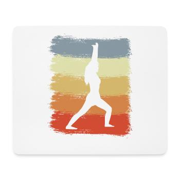 Yogini Vintage Look - Mousepad (Querformat) - Weiß - Vorne