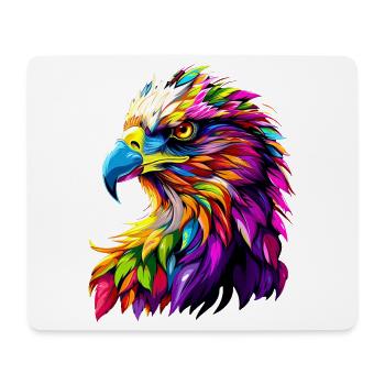Adler Pop Art Bunte Farben Steinadler Seeadler - Mousepad (Querformat) - Weiß - Vorne