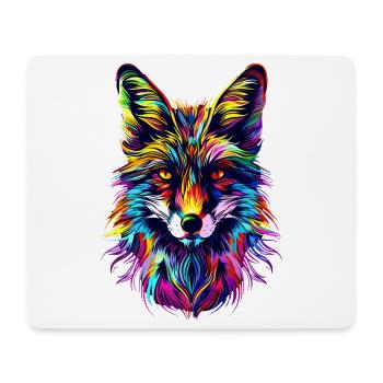 Fuchs Pop Art Bunt Fuchsliebhaber Rotfuchs Füchse - Mousepad (Querformat) - Weiß - Vorne