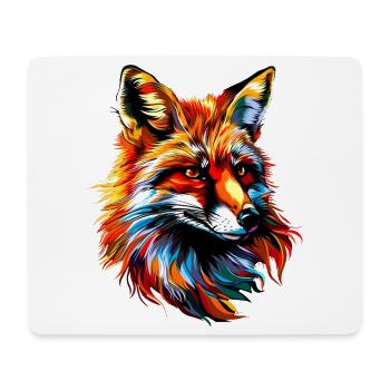 Fuchs Pop Art Bunt Fuchsliebhaber Rotfuchs Füchse - Mousepad (Querformat) - Weiß - Vorne