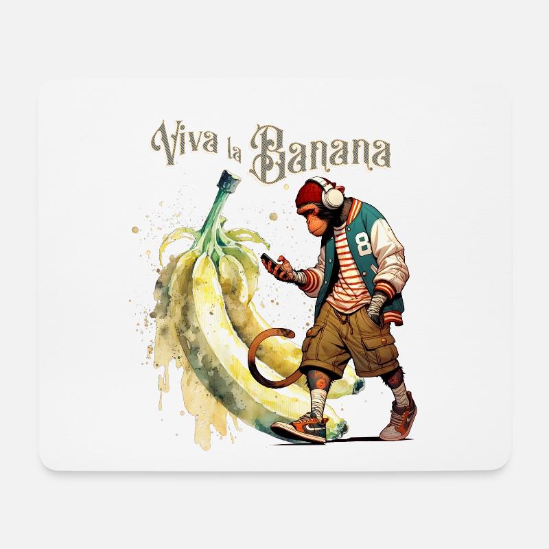 Viva la Banana StreetVibe - Mousepad (Querformat) - Weiß