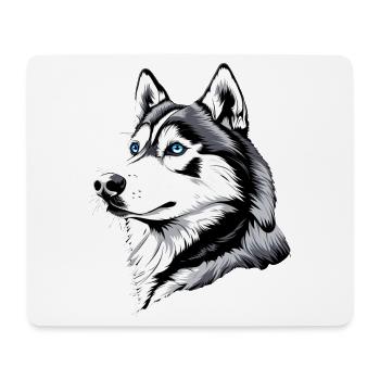 Husky Hunde Liebhaber Hund Liebe Siberian Huskys - Mousepad (Querformat) - Weiß - Vorne