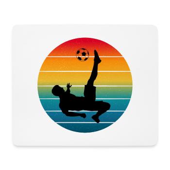 Parade bei Sonnenuntergang: Torhüter-Tauchgang - Mousepad (Querformat) - Weiß - Vorne