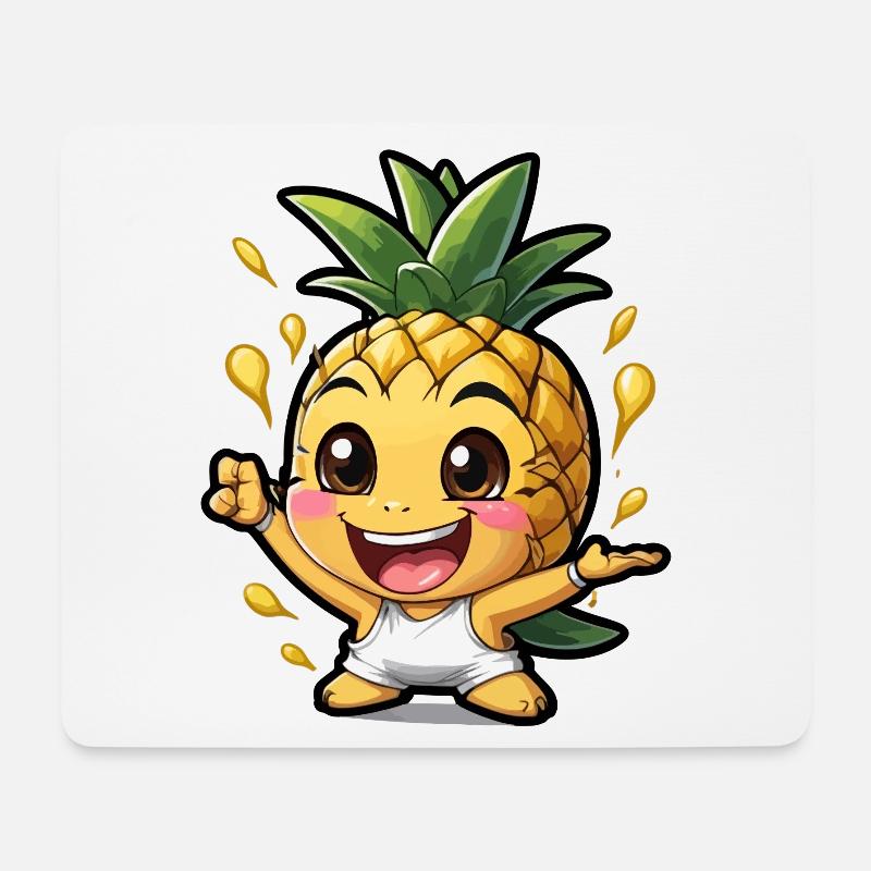 Lustige Baby Ananas - Mousepad (Querformat) - Weiß