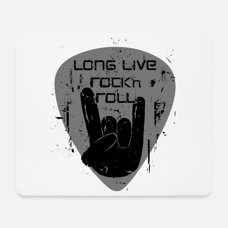 Lang Lebe Rock 'n' Roll - Mousepad (Querformat) - Weiß