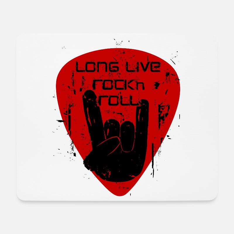 Vive le Rock’n’Roll - Tapis de souris (format paysage) - blanc