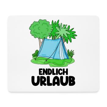 Zelt Urlaub Urlauber Zelten - Mousepad (Querformat) - Weiß - Vorne