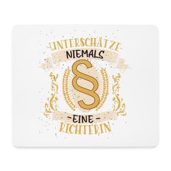 Richterin Geschenk Gerechtigkeit Lustig - Mousepad (Querformat) - Weiß - Vorne