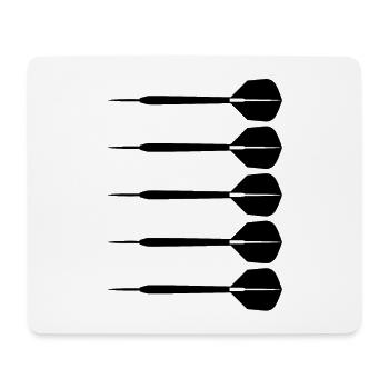 Dart Drawing - Mouse Pad (horizontal) - white - Front