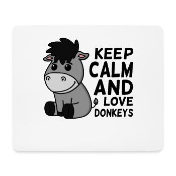 Esel Liebe Spruch Lustig Geschenk - Mousepad (Querformat) - Weiß - Vorne
