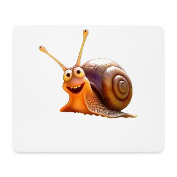 Escargots Vineyard Escargots coquille d’escargot - Tapis de souris (format paysage) - blanc - Devant