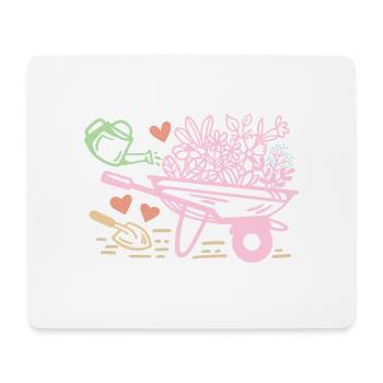 Garten Gartenarbeit - Mousepad (Querformat) - Weiß - Vorne