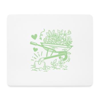 Garten Gartenarbeit - Mousepad (Querformat) - Weiß - Vorne