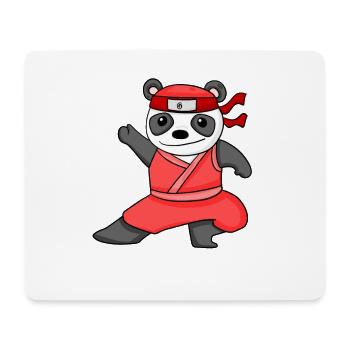 Ninja Panda - Mousepad (Querformat) - Weiß - Vorne
