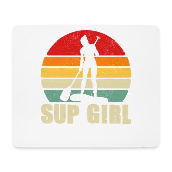 Sup Girl Sunset Paddle - Mouse Pad (horizontal) - white - Front
