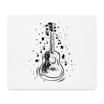 Ukulele Drawing - Mouse Pad (horizontal) - white - Front