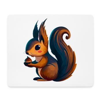 Eichhörnchen - Mousepad (Querformat) - Weiß - Vorne