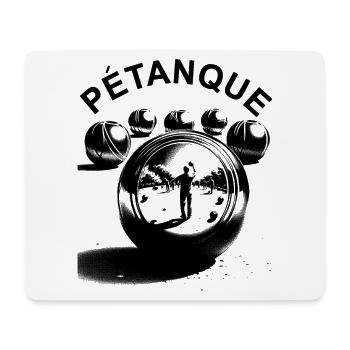 Pétanque - Mousepad (Querformat) - Weiß - Vorne