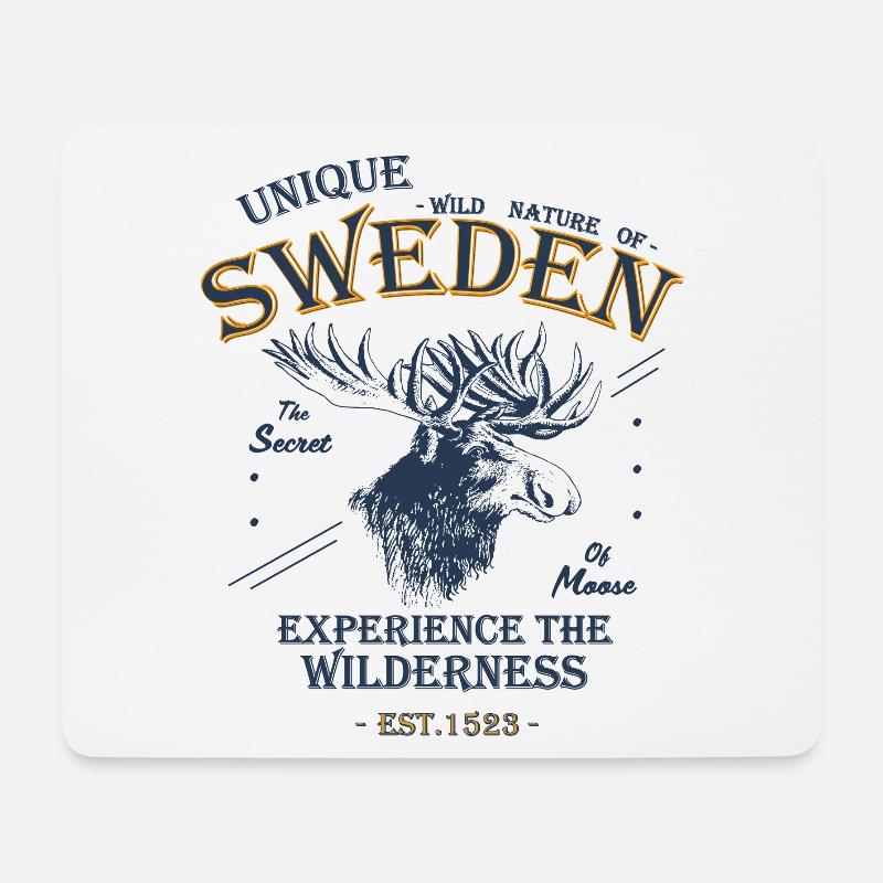 Sweden - Unique wild Nature of Sweden - Mousepad (Querformat) - Weiß