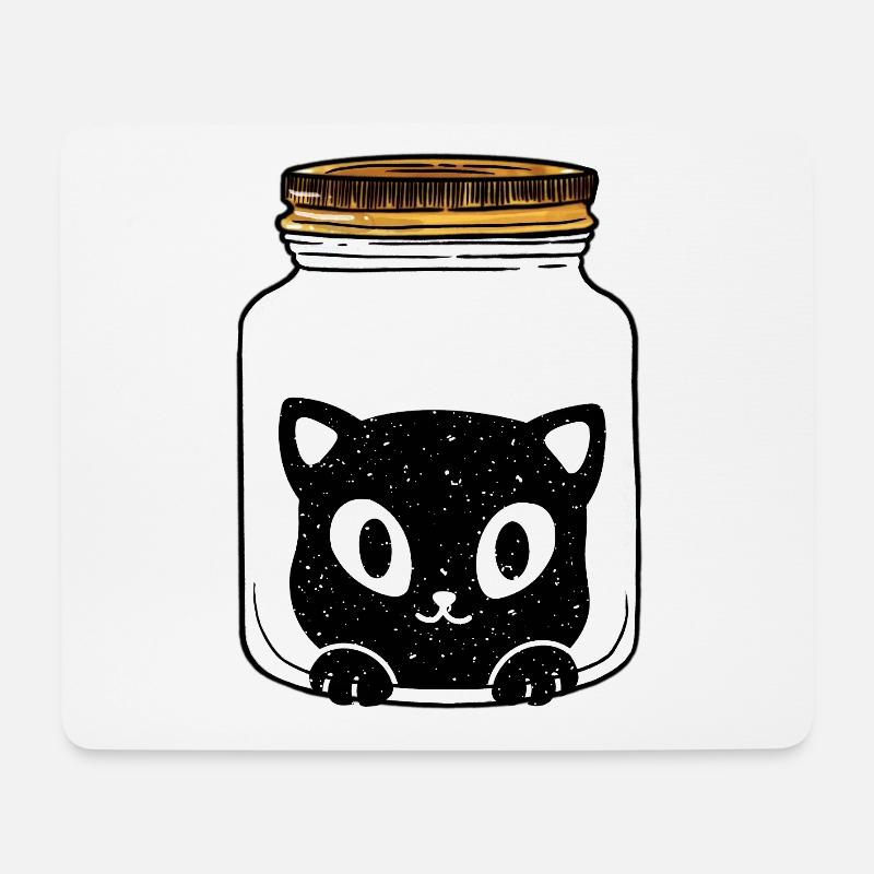 Katze Katzen Geschenkidee - Mousepad (Querformat) - Weiß