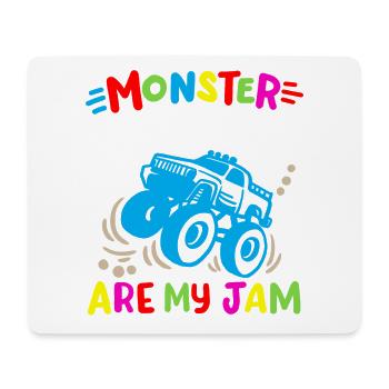 Monster Truck - Mousepad (Querformat) - Weiß - Vorne