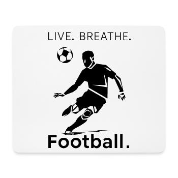L’art du football avec un message inspirant - Tapis de souris (format paysage) - blanc - Devant