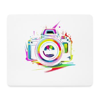 Photography Camera Retrowave - Mouse Pad (horizontal) - white - Front