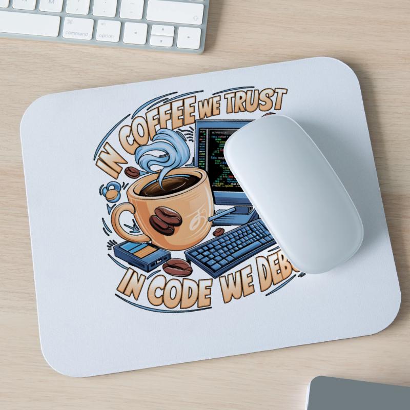 CoffeeCode Debug : Dans le code, nous déboguons Tapis de souris (format paysage)