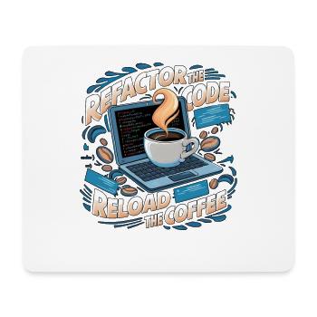 Les programmeurs génèrent du code à partir de café - Tapis de souris (format paysage) - blanc - Devant