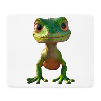 Gecko Eidechse Reptil Geckos Echse Leguan Gekko - Mousepad (Querformat) - Weiß - Vorne