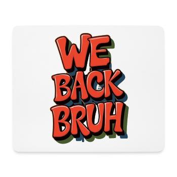 Fröhliches Retro-Gruß-Design - Mousepad (Querformat) - Weiß - Vorne