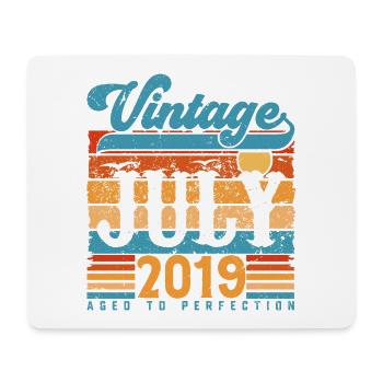 Juillet 2019, Cadeau Anniversaire juillet 2019. - Tapis de souris (format paysage) - blanc - Devant