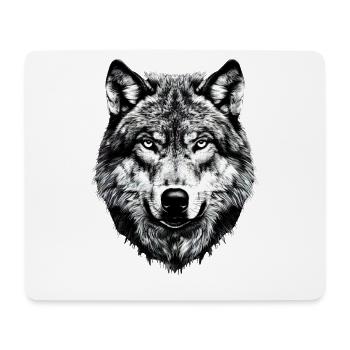 Wolf Motiv Wölfe Wolfsrudel Grauer Wolfshund Wolfs - Mousepad (Querformat) - Weiß - Vorne