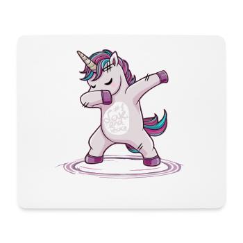 drôle dabbing danse licorne - Tapis de souris (format paysage) - blanc - Devant
