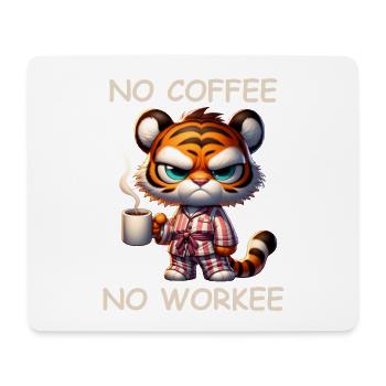 Cute Tiger in Pajamas with Funny Quote - Mouse Pad (horizontal) - white - Front