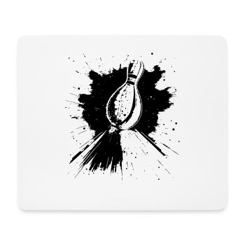 Dessin de bowling - Tapis de souris (format paysage) - blanc - Devant