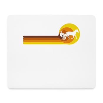 Cheval de trot, courses de trot, sports équestres, chevaux - Tapis de souris (format paysage) - blanc - Devant