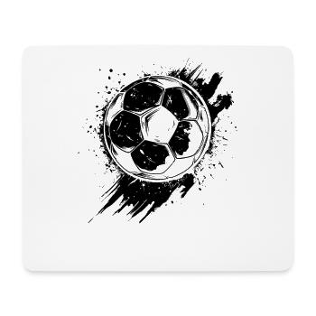 Football - Tapis de souris (format paysage) - blanc - Devant