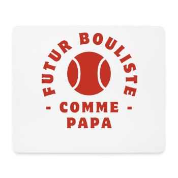 Future bowler like dad - Mouse Pad (horizontal) - white - Front