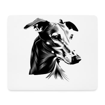 Greyhound Dog Lover Chien de chasse Amour Greyhound - Tapis de souris (format paysage) - blanc - Devant