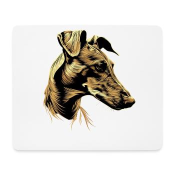 Windhund Hundeliebhaber Jagdhund Liebe Greyhound - Mousepad (Querformat) - Weiß - Vorne