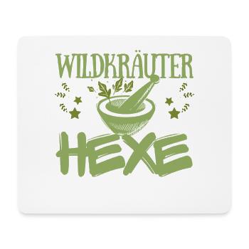 Wildkräuter Hexe Mystisches Kräuter-Design - Mousepad (Querformat) - Weiß - Vorne