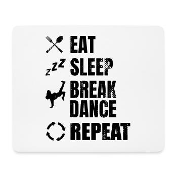 Breakdancer Zeitplan - Mousepad (Querformat) - Weiß - Vorne