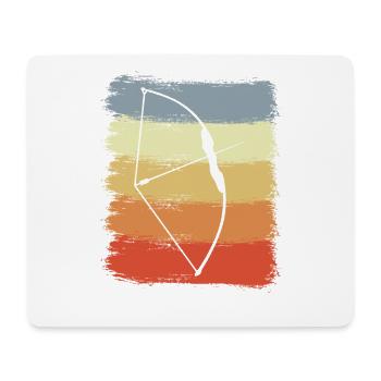 Vintage Bow and Arrow - Mouse Pad (horizontal) - white - Front