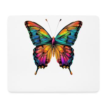 Schmetterling Flügel Bunt Butterfly Schmetterlinge - Mousepad (Querformat) - Weiß - Vorne